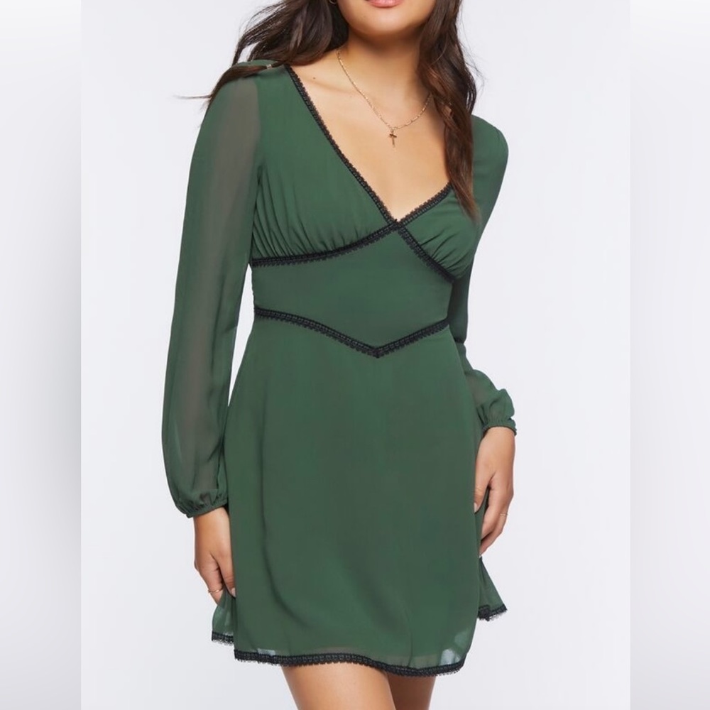 Brand New F21 Lace Trim Dress